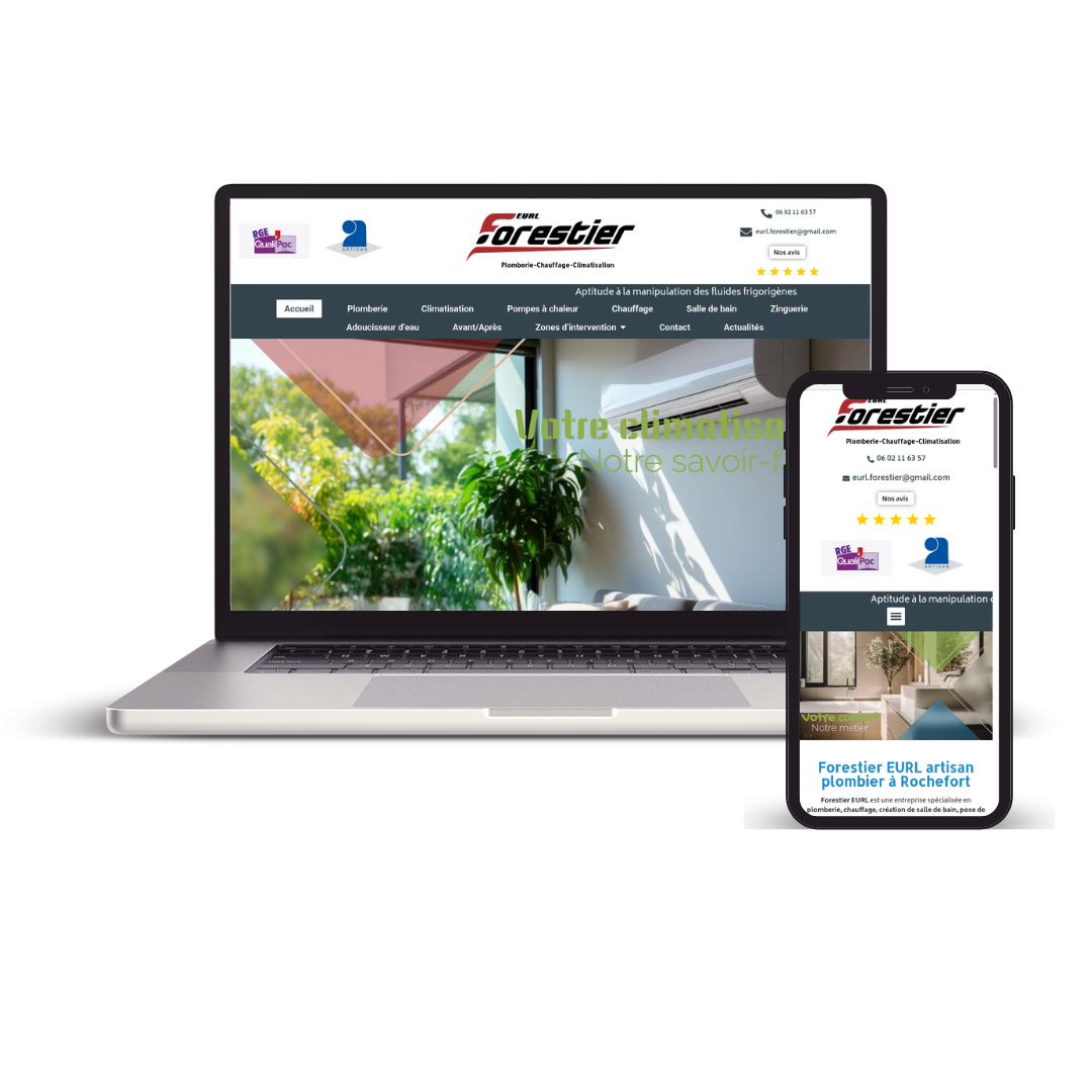 Site internet artisan Rochefort